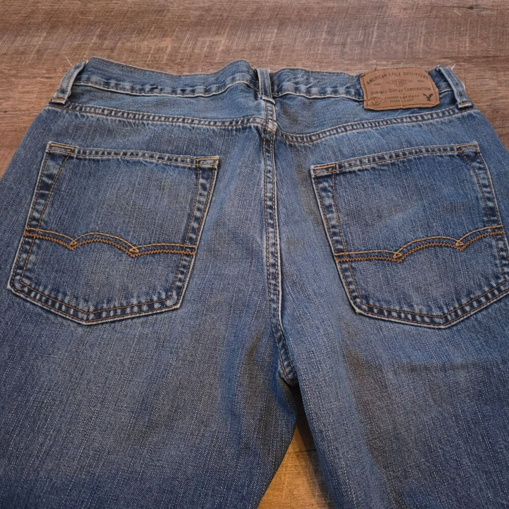 American Eagle Outfitters Size 32/34 RN54485 Denim Blue Jeans - Picture 5 of 9